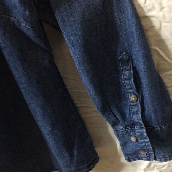 Pure Energy Plus Size Denim Button Front Shirt - Picture 7 of 9